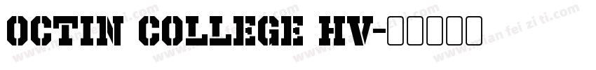 Octin College Hv字体转换